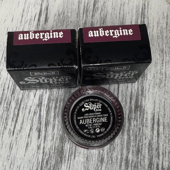 Bundle of 2 Kat Von D KVD Beauty Super Brow Pomade AUBERGINE - ORIGINAL Formula - Picture 2 of 3